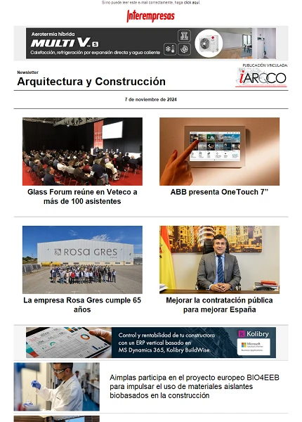 Newsletter Arquitectura y Construcción