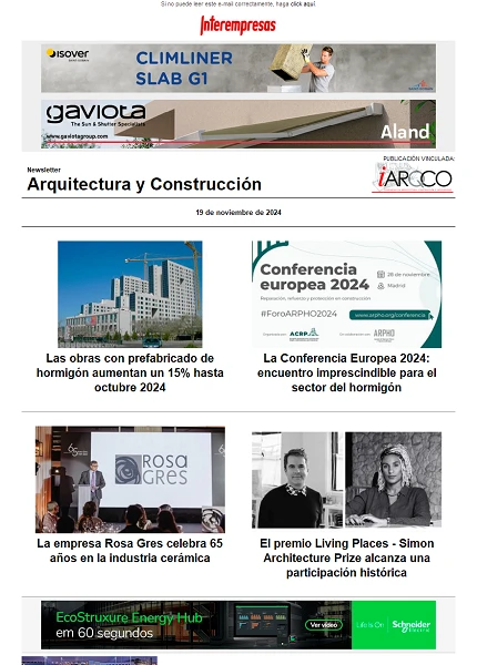 Newsletter Arquitectura y Construcción