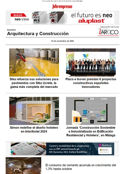 Newsletter Arquitectura y Construcción