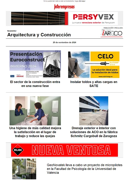 Newsletter Arquitectura y Construcción