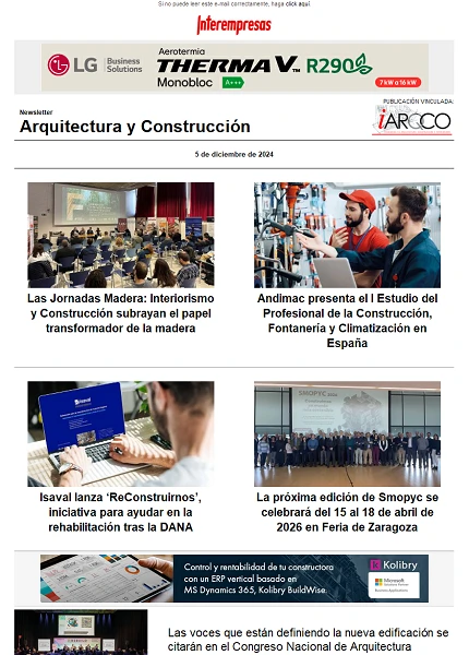 Newsletter Arquitectura y Construcción