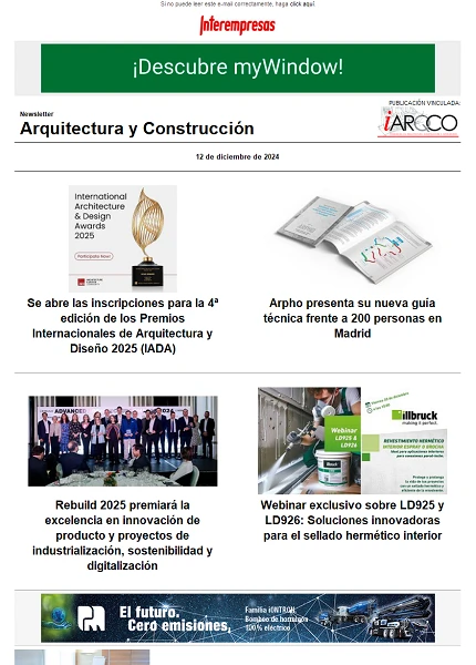 Newsletter Arquitectura y Construcción