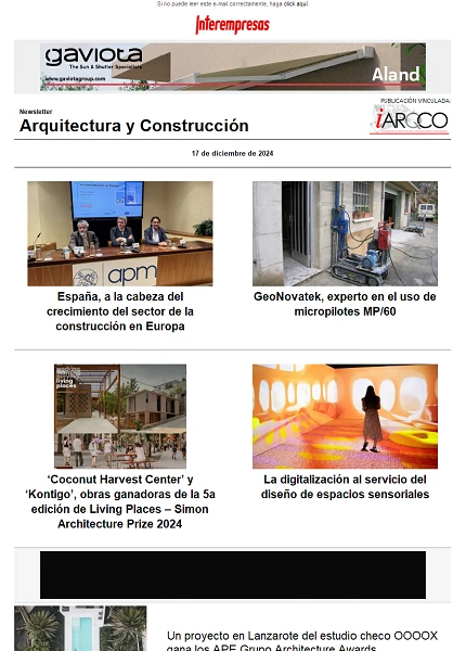 Newsletter Arquitectura y Construcción