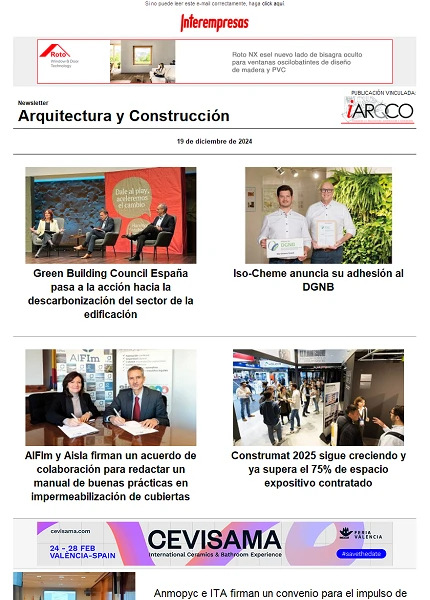 Newsletter Arquitectura y Construcción