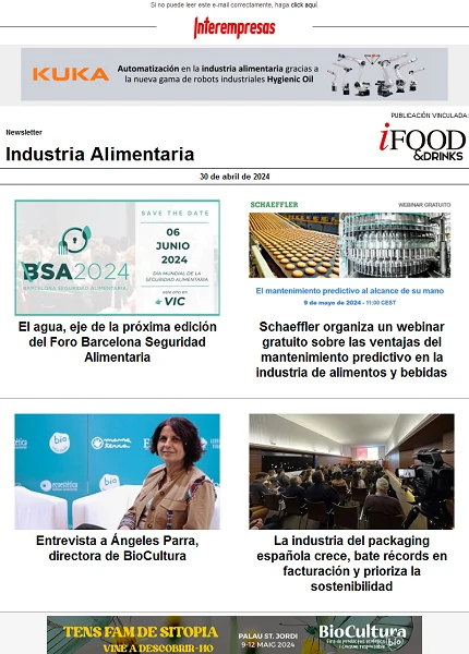 Newsletter Industria alimentaria