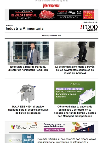 Newsletter Industria alimentaria