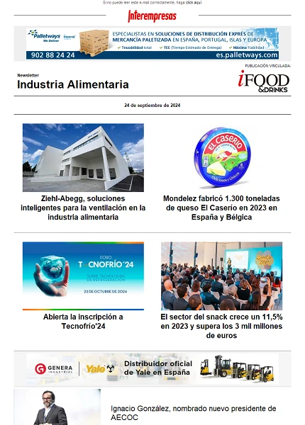 Newsletter Industria alimentaria