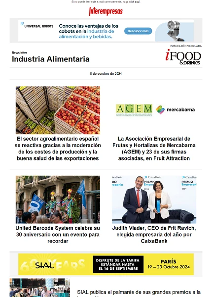 Newsletter Industria alimentaria