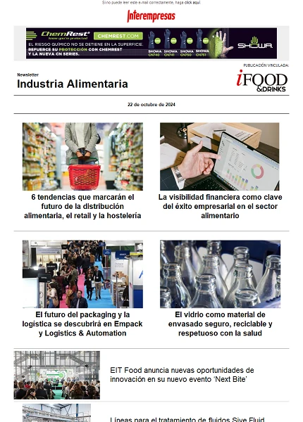 Newsletter Industria alimentaria