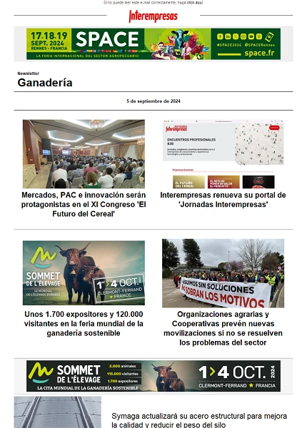 Newsletter Ganadería