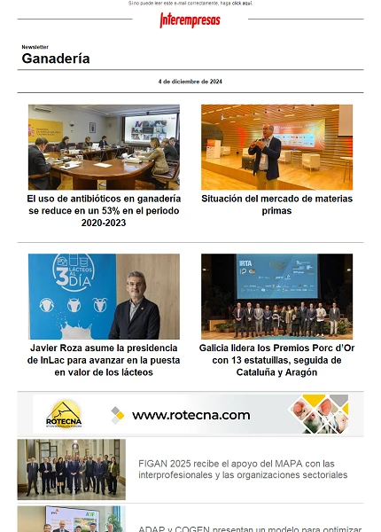 Newsletter Ganadería