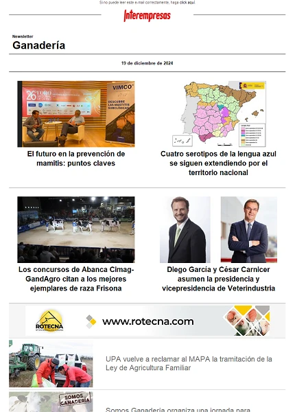 Newsletter Ganadería