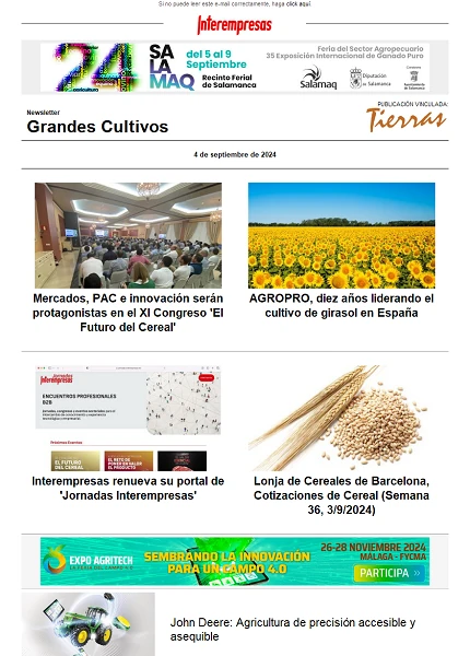 Newsletter Grandes Cultivos