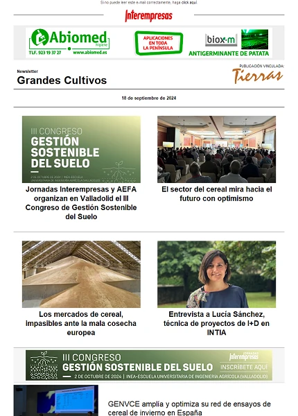 Newsletter Grandes Cultivos