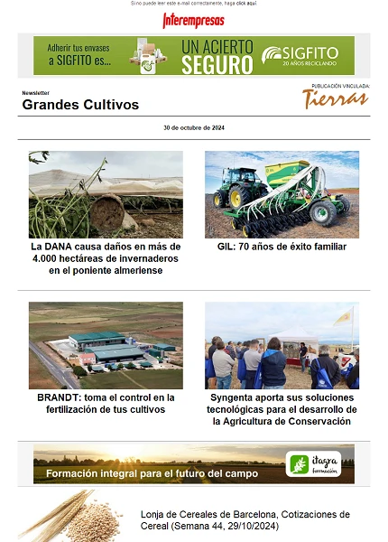 Newsletter Grandes Cultivos