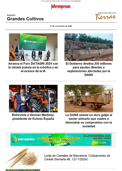 Newsletter Grandes Cultivos