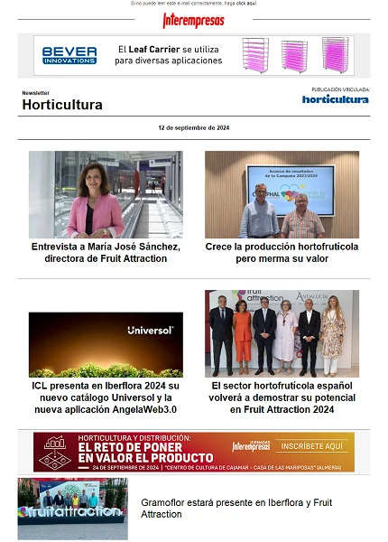 Newsletter Horticultura