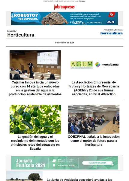 Newsletter Horticultura