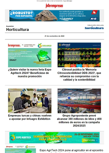 Newsletter Horticultura