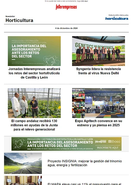 Newsletter Horticultura