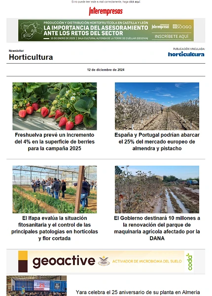 Newsletter Horticultura