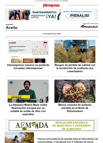 Newsletter Aceite