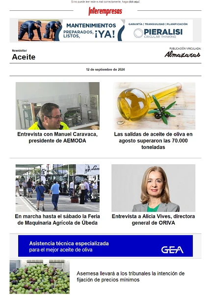 Newsletter Aceite