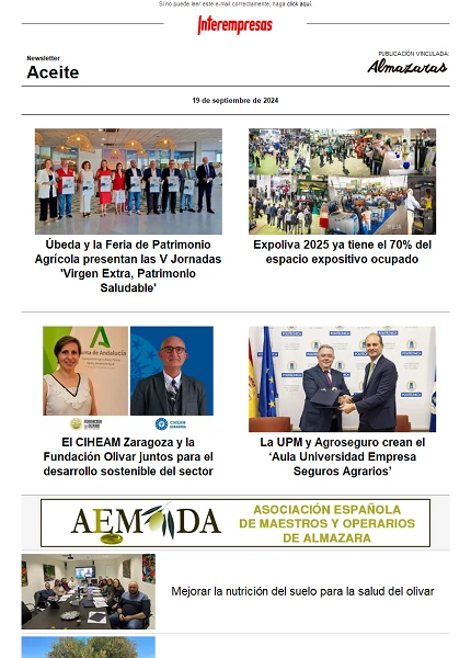 Newsletter Aceite