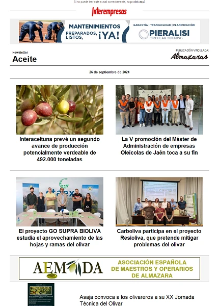 Newsletter Aceite