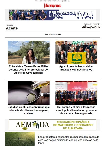 Newsletter Aceite