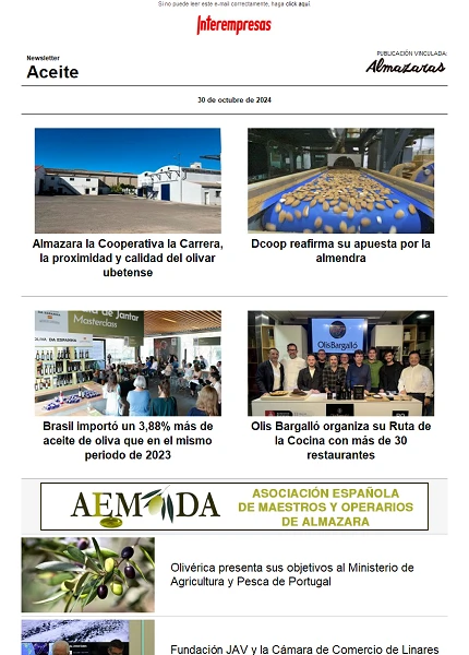 Newsletter Aceite