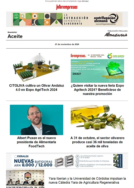 Newsletter Aceite