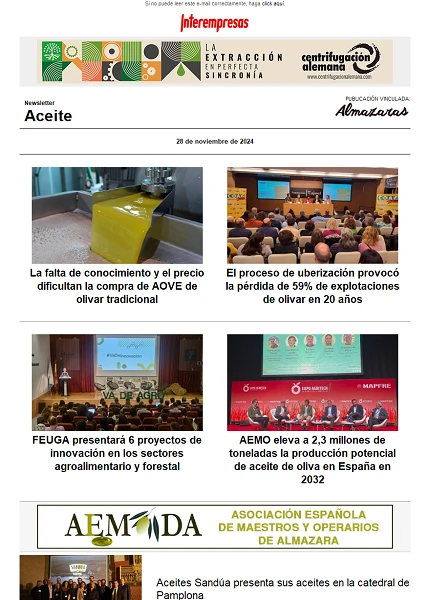 Newsletter Aceite