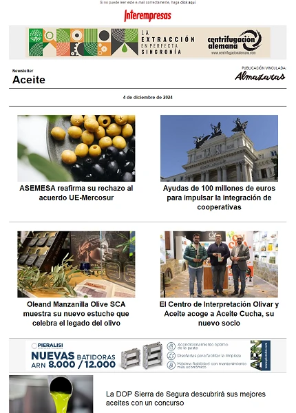 Newsletter Aceite