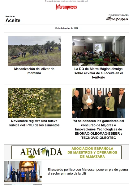 Newsletter Aceite