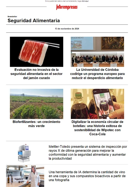 Newsletter Seguridad alimentaria