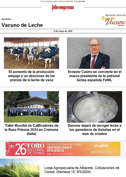 Newsletter Vacuno de Leche
