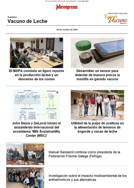 Newsletter Vacuno de Leche