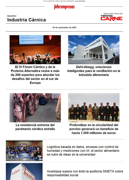 Newsletter Industria Cárnica