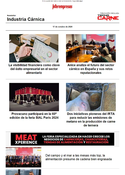 Newsletter Industria Cárnica