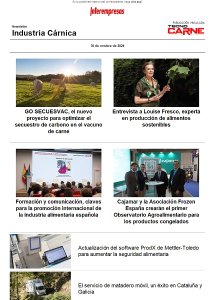 Newsletter Industria Cárnica