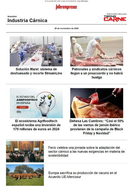 Newsletter Industria Cárnica