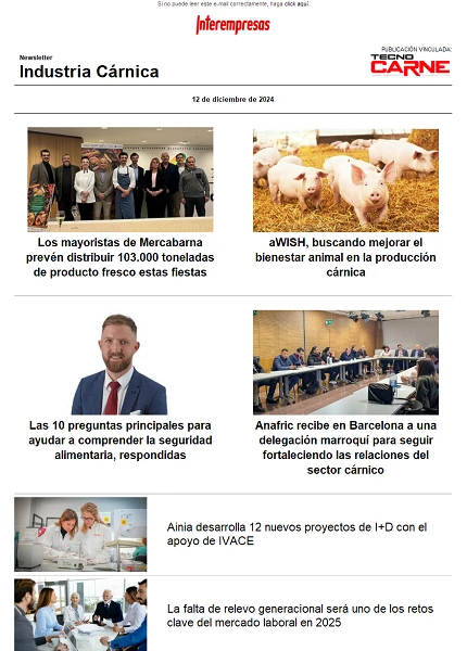 Newsletter Industria Cárnica