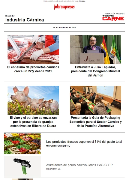 Newsletter Industria Cárnica