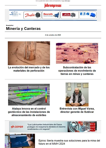 Newsletter Minería y Canteras