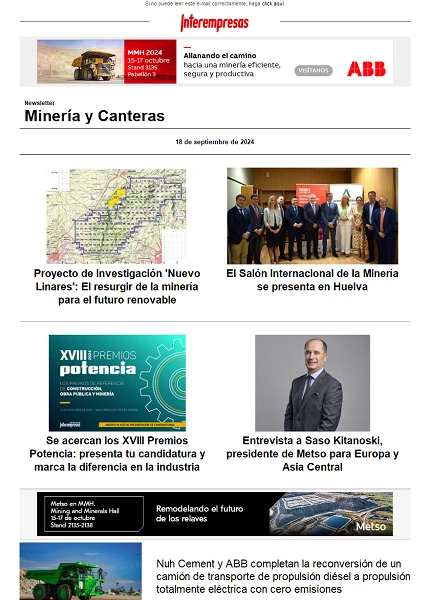 Newsletter Minería y Canteras