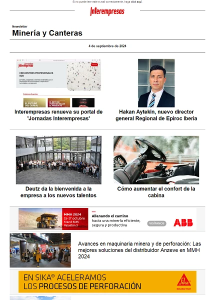 Newsletter Minería y Canteras