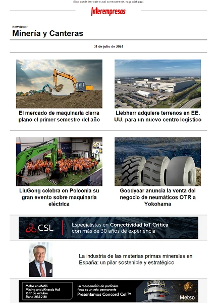 Newsletter Minería y Canteras