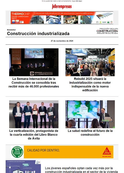 Newsletter Construcción industrializada