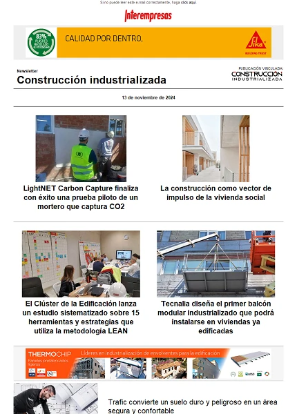 Newsletter Construcción industrializada